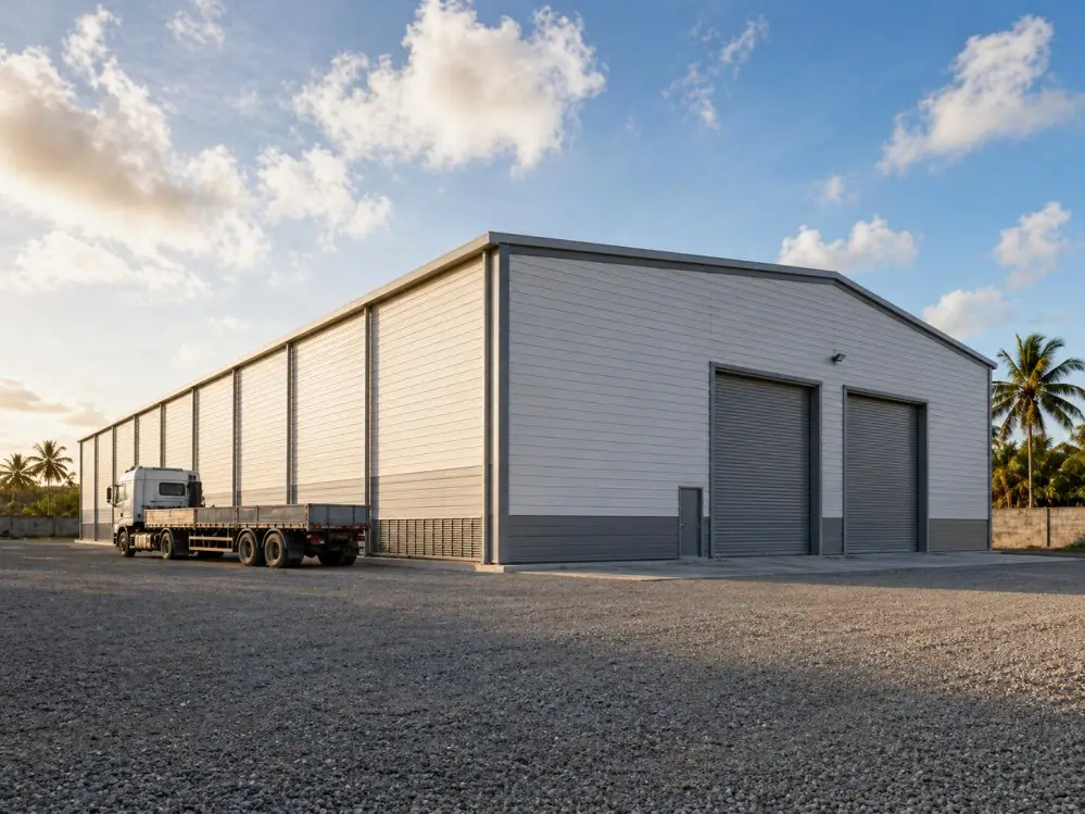KAFA Steel Building Manufacturers — Pre-Engineered Steel Warehouse with Portal Frame Structure