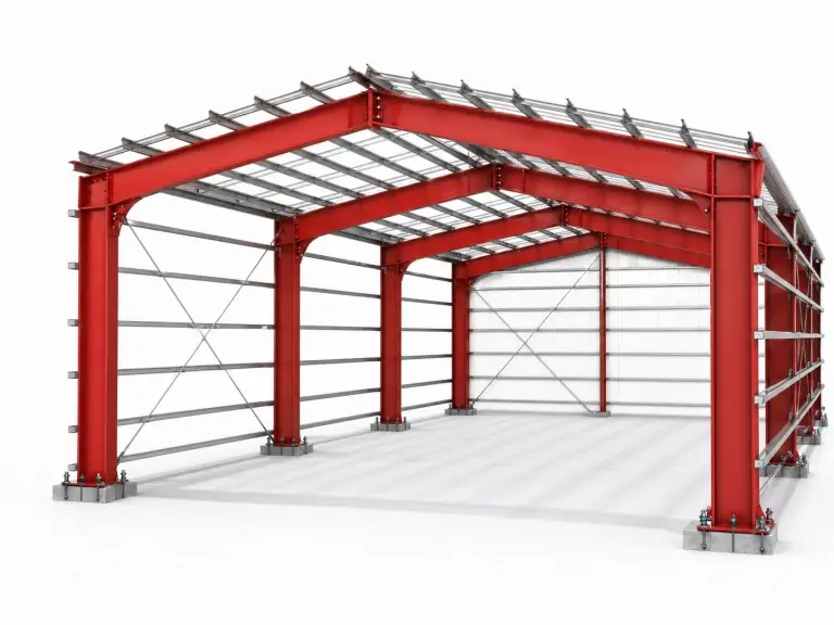 Pre-engineered metal building design — Tekla Structures 3D steel structure building design model by KAFA engineering team