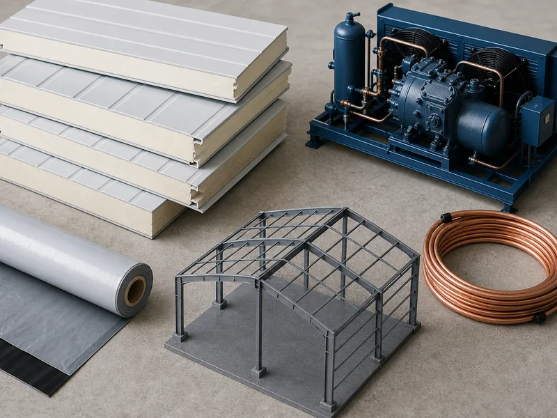 Refrigeration and insulation as the largest cost blocks in a cold store