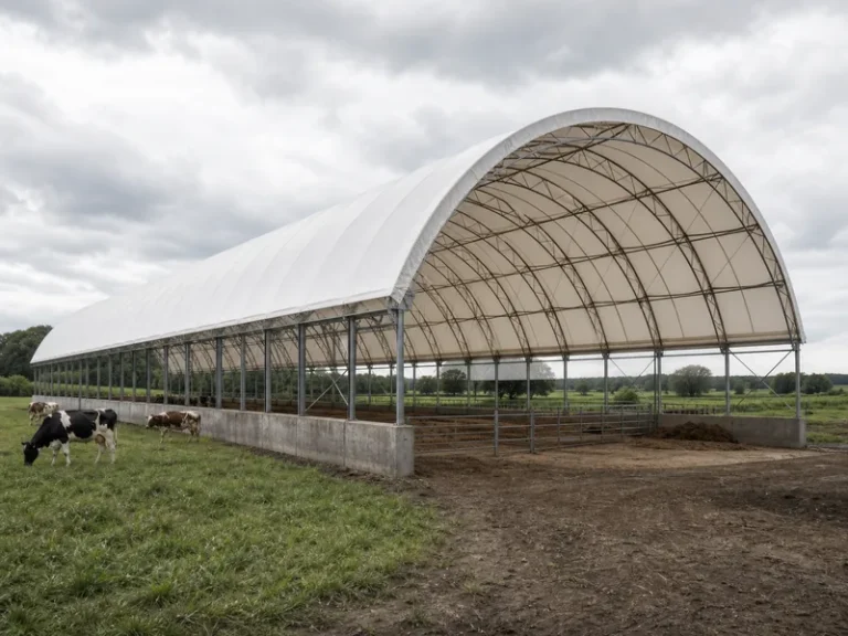 Fabric Roof Farm Buildings for Livestock and Storage