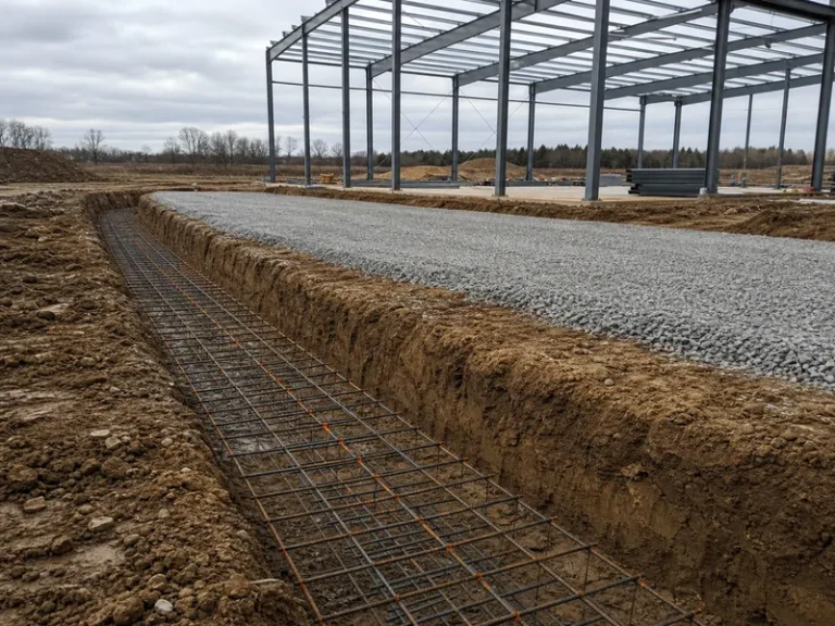 How Deep Should the Foundation Be for a Steel Building