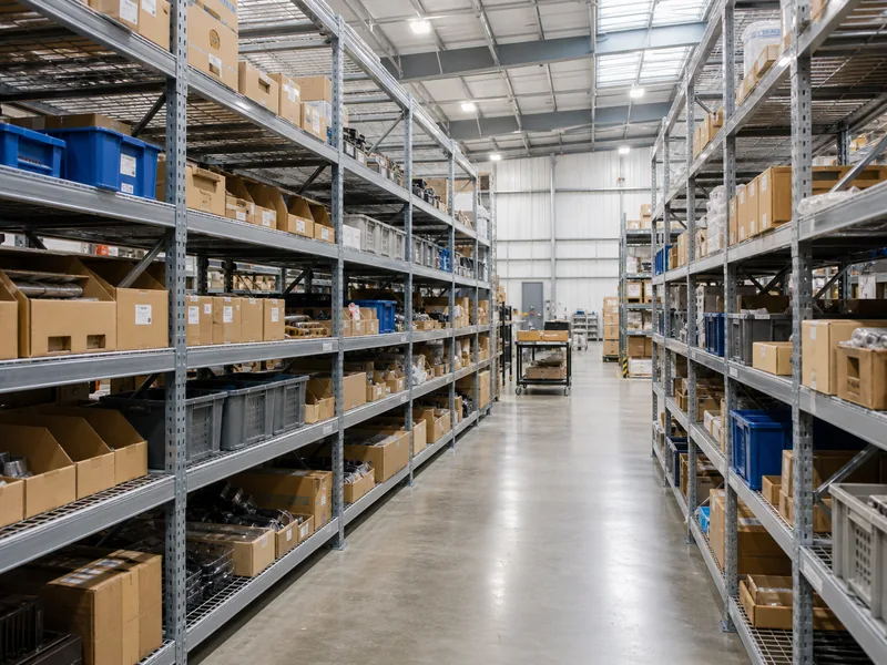 Longspan and boltless shelving bays for hand-picked warehouse inventory