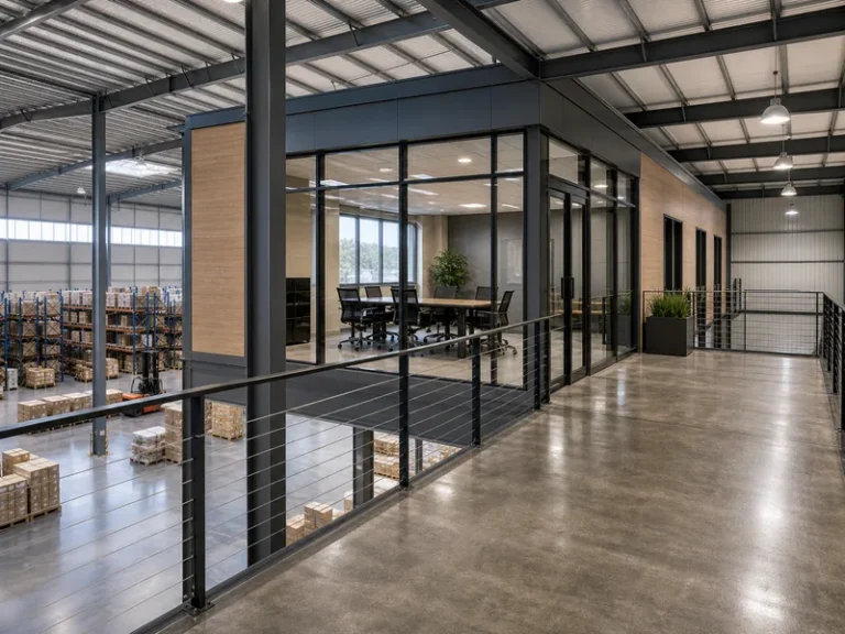 Industrial Warehouse Office Design for Steel Buildings