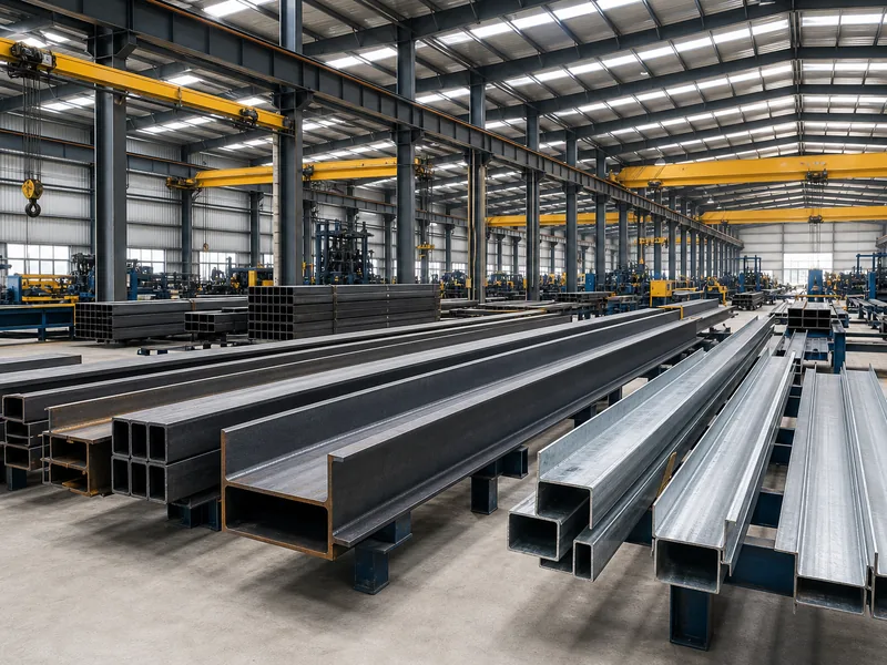 Steel structure fabrication workshop