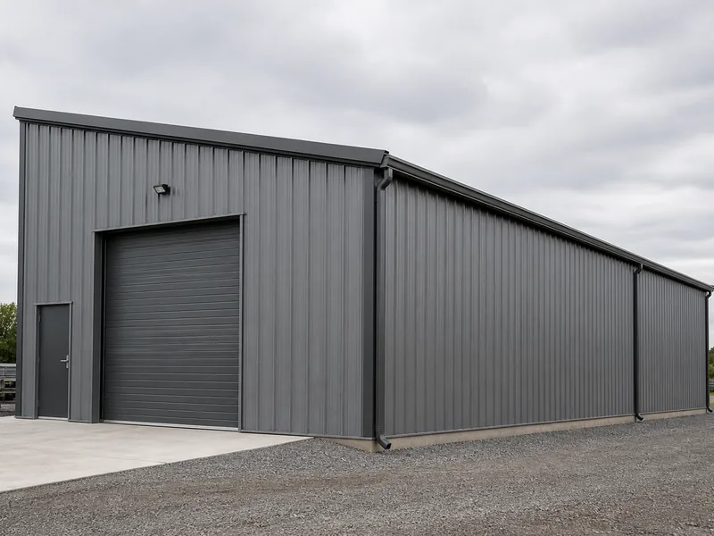 Home 57 Single slope steel building