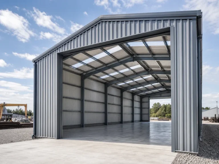 Steel Portal Frames for Wide Column-Free Buildings