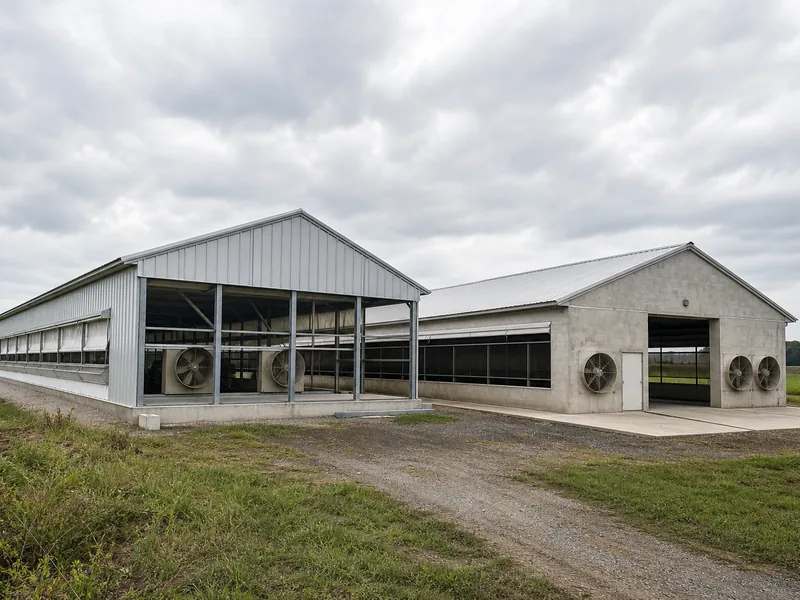Steel vs Concrete for Poultry Houses